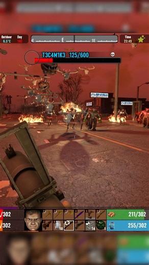 Horde night on foot is AWESOME! | 7 Days to Die DOOM survival mod Let’s Play #shorts