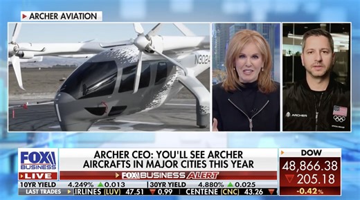 Archer Aviation CEO announces 'safer version of a helicopter' coming to major cities