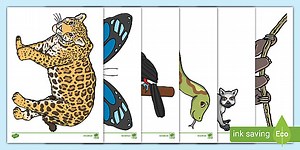 Rainforest Animal Display Cut-Outs