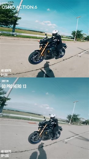 Idol MOTO on Instagram: "Real Ride Test: Osmo Action 6 vs GoPro 🎥🏍️ #DJIOsmoAction6 #actioncamera #motorcyclecamera #gopro #gopro13"