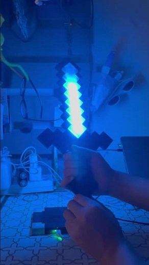 Minecraft's color-changing glowing sword ! #original #products