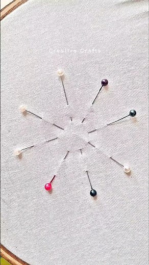 Amazing flower hand embroidery tips #threadart #flowers #ytshorts #shorts