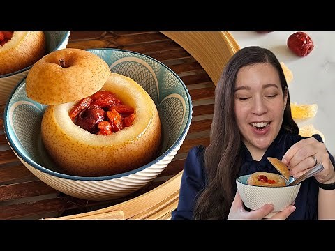 How To Make Steamed Asian Pears Recipe (蒸雪梨 zhēng xuělí)