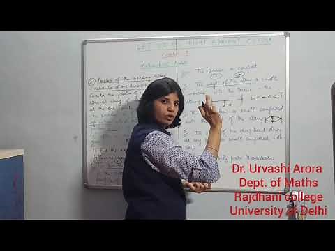 One dimensional Wave Equation (Problem of Vibrating String)/By Dr Urvashi Arora