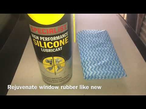 Easy restore window rubber to new
