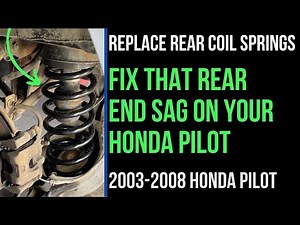 Honda Pilot Sag? Replace Rear Coil Springs to Improve Ride Quality
