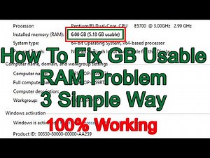 How to fix GB usable ram problem 2023 || 3 simple Way