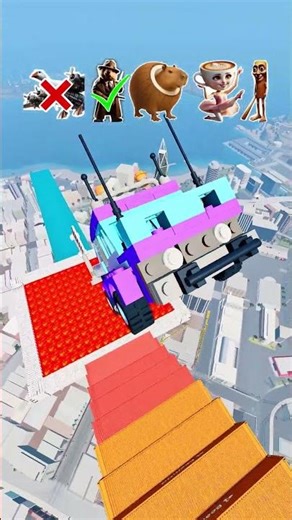 Italian Brainrot Funk vs Jump Challenge - BeamNG.Drive #italianbrainrot