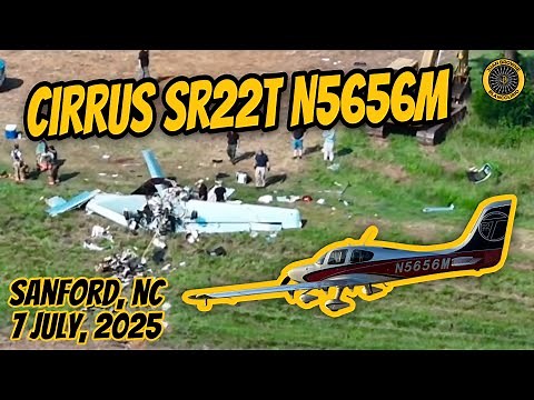 Cirrus SR22T G3 N5656M Fatal Crash 7 July North Carolina