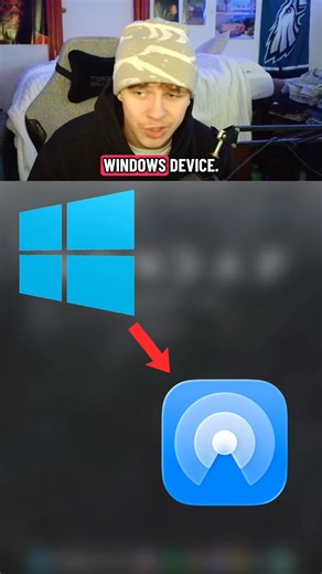 Airdrop on Windows Device🤯❤️🙏 #creative #editing #tutorial #windows #3danimation #blender