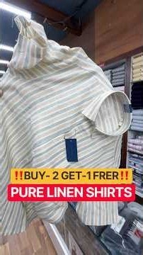 Premium Linen Shirts ( B2 G1 Free