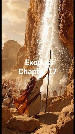 Exodus Chapter 17 - Moses Strikes the Rock and Water Flows! #scriptureexplained #biblestories
