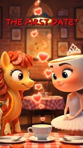 PONY & BALLERINA'S FIRST DATE 💖☕🍕