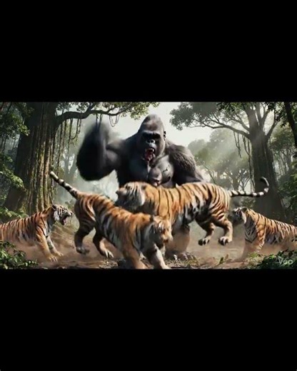 "Watch This Amazing Tiger Heroically Save Her Baby from Dozens of White Snakes! 🐅🐍 | #viral#animals"