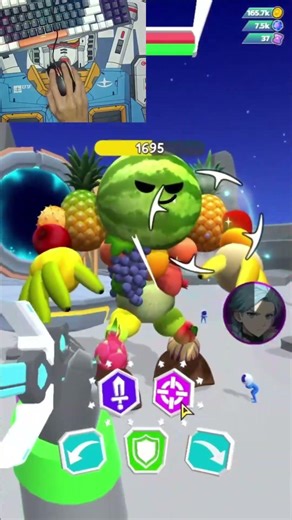 OVERKILL! 🔫 Huge Cores vs The Fruit Menace | Mechangelion Shorts