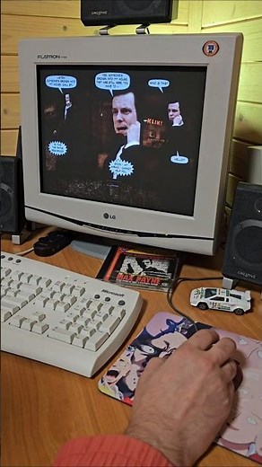 Max Payne gameplay on a CRT is insane 😱 #maxpayne #pcgaming #shorts #nostalgia