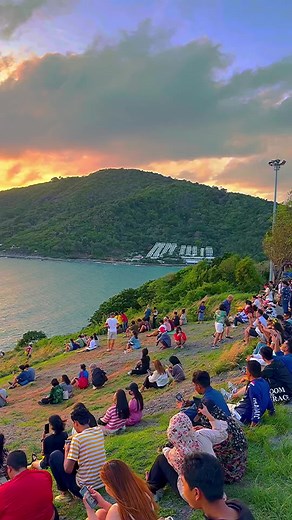 Windmill Viewpoint Sunset in Phuket, Thailand