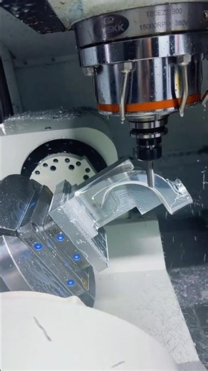Mill 5 Axis Swarf Toolpath Cutting with CNC 5 Axis Working Process Machining #cnc #cncmachining