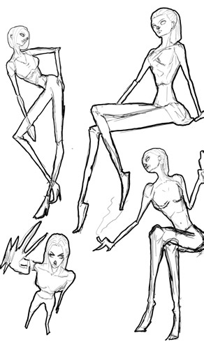 RANDOM HEAD ANGLE POSES SKETCH #art #drawing #digitalart