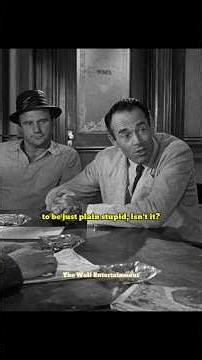 It's also possible for a lawyer to be just plain stupid, isn't it? #12angrymen #henryfonda #movie