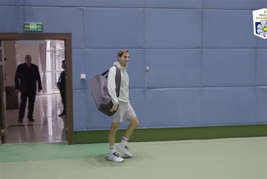 Federer hitting with Alcaraz #alvaraz #federer #rogerfederer #tenniscoach