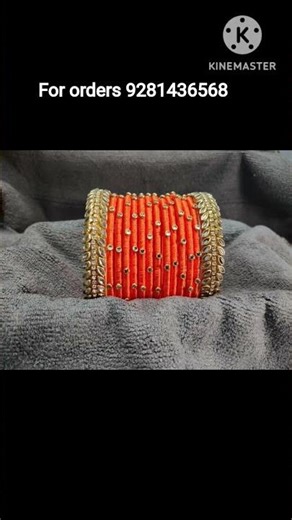 simple and elegant handmade silk thread bangles