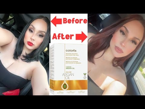 One N Only Colorfix Hair Color Remover by Argan Oil || How to Take Out Permanent Black Hair Dye