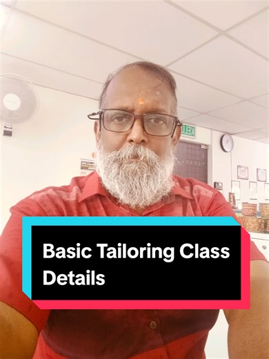 Basic Tailoring Class Details