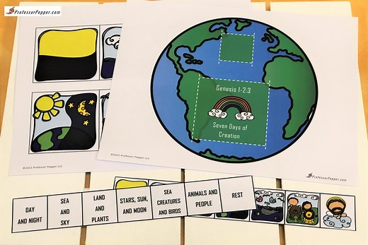 Free Genesis 7 Days of Creation Printable - Professor Pepper