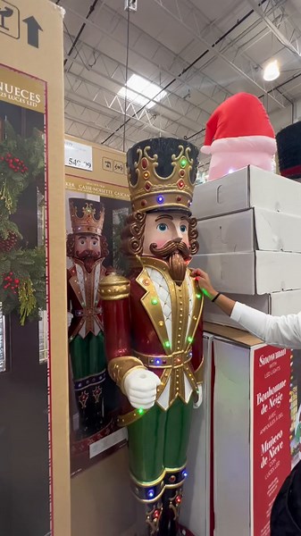 6ft Nutcracker Christmas Decoration with Music and LED Lights