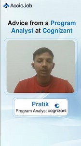 What a Program Analyst has to say to freshers