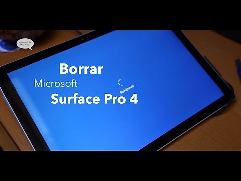 Cómo restablecer Surface Pro 4 a estado de fábrica en Español