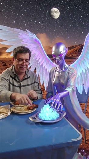 mars with alien dinner #mars #lifeisbutadream #happy #love