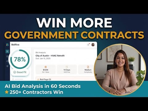 How to Analyze Government Bids in 60 Seconds with AI | BidRiva Demo
