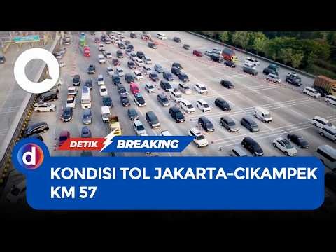 Monitoring of the Homecoming Traffic Flow on the Jakarta-Cikampek Toll Road, KM 57