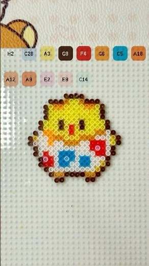 Making Togepi with Pixie Beads | Pokémon DIY Pixel Art | Mini Fuse Beads Perfect Melt #fusebeads