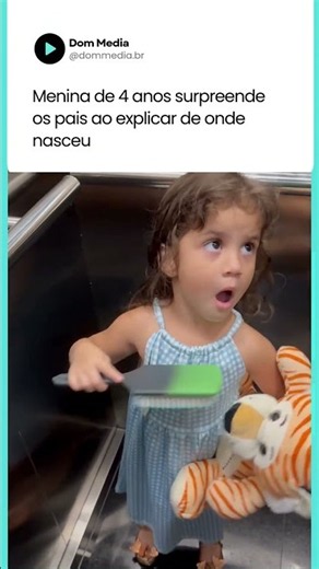 Menina de 4 anos surpreende os pais ao explicar de onde nasceu! 😮🥰