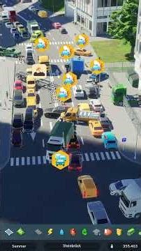 What happens in a city without public transport? #citiesskylines2 #citiesskylines #debisim