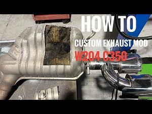 Mercedes C350 W204 3.5L V6 (Petrol) OEM Custom Exhaust Mod! BEFORE & AFTER