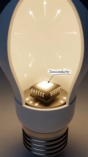 Snap Study on Instagram: "How LED Bulbs Give Bright Light Using Very Low Power! 💡⚡ #LEDBulbExplained #EnergySavingTech #HowThingsWork #smartlightingcontrol"