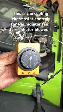 DIY How to install electrical thermostat control for radiator fan motor blower of car #shortvideo
