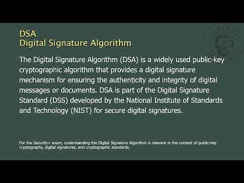 DSA - Digital Signature Algorithm