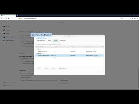 How to Install Electronic Certificate - Firefox