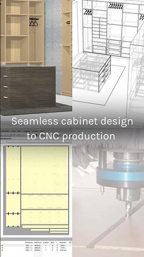 Seamless cabinet design to CNC production 🔄