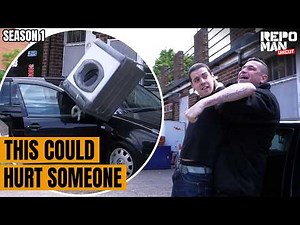 Heated Repo Turns Dangerous As Lads Smash Car With Washing Machine | Repo Man Uncut