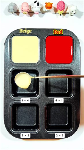 Color Guessing Challenge P10 Beige and Red#colormix #colomixing #asmr #colors #coloring #colorful #Asmrart #oddlysatisfying #painting