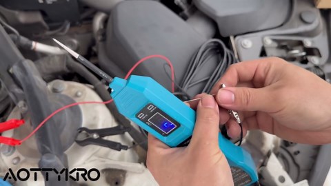 Multifunctional Car Circuit Tester,Digital Display Short Circuit Finder,6-24V AC/DC Car Power Tester, Component Activation Electrical Tester for Trailer Lights Testing/Continuity Testing