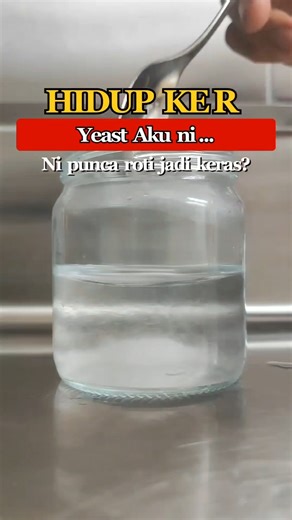 Hidup ker yis ni? ni ke punca roti jadi keras. #yis #checkyis #yeastreaction #yeasttest #yeast