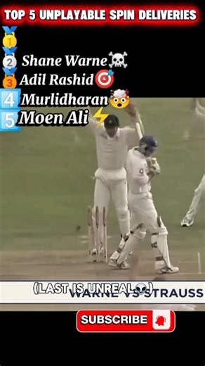 Ranking Top 5 Unplayable Spin Deliveries☠️😱| #ipl2026#tre#cricketlover#trending#ranking#cricketfever