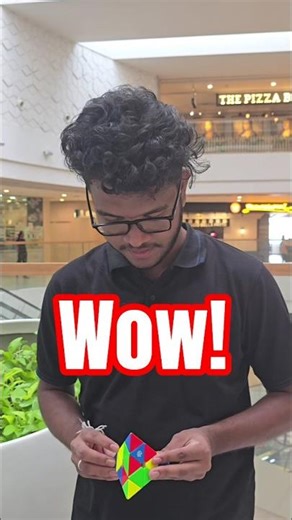 pyramid Cube Solved! 😮🔥❤️ #shorts #pyraminx #speedcubing #fast #viral